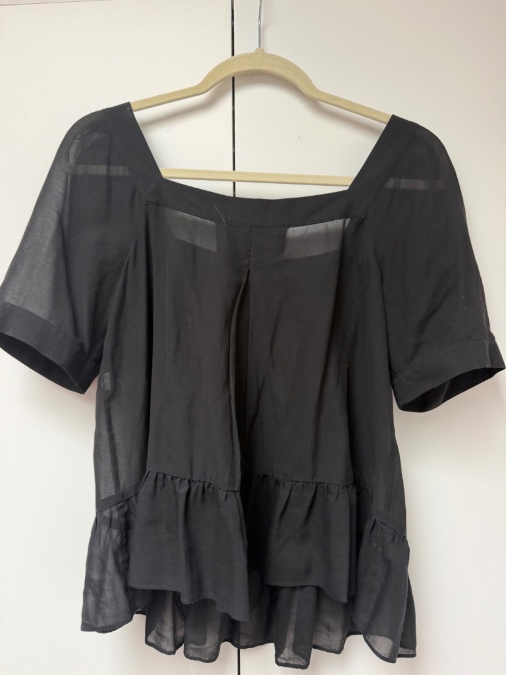 DVF women’s silk/cotton blouse, size 4, black - Picture 4 of 4